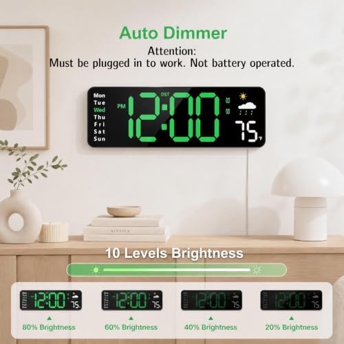 Digital Wall Clock with Remote Control - Image 3