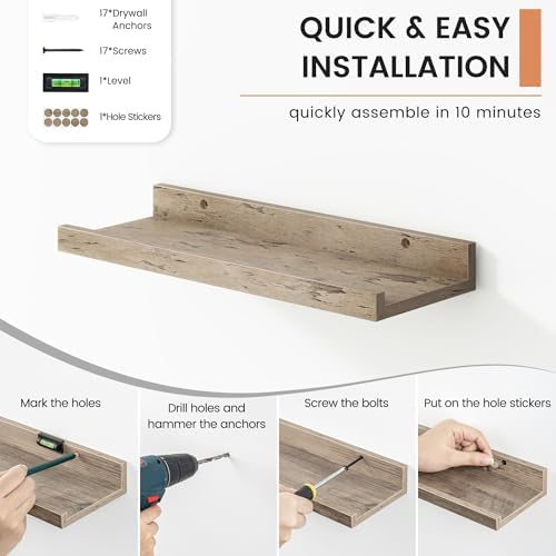 FLYJOE Floating Picture Ledge Shelves - Image 5