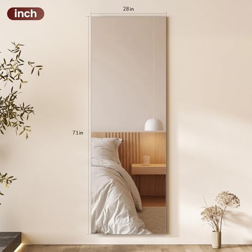 Kosmonia 71"x28" Frameless Full Length Mirror - Image 3