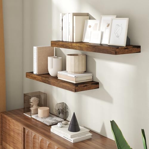 30 Inch Floating shelves for Wall, 8 Inch Deep, Invisible Brackets - Image 2