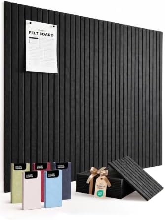 VIVELDA Large Felt Bulletin Board 48 x 36 Inch by VIVELDA%C2%AE