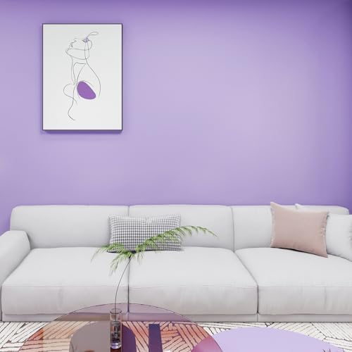 Purple Peel and Stick Wallpaper Solid Purple Contact Paper A Set of 23.6"x236" - Image 4