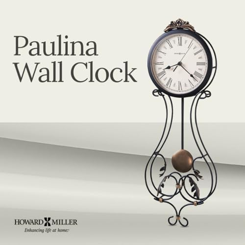 Howard Miller Paulina Wall Clock – Wrought Iron Frame, Roman Numeral Dial - Image 3