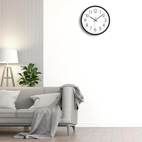 Lumuasky 14 Inch Modern Wall Clock Battery Operated Silent Non-Ticking Large - Image 2