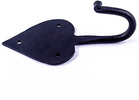 Renovators Supply Manufacturing Spade Single Coat Hook, Cast Iron Black Powder - Image 5