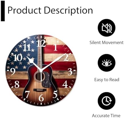 Non-Ticking Silent Wall Clocks - Image 5