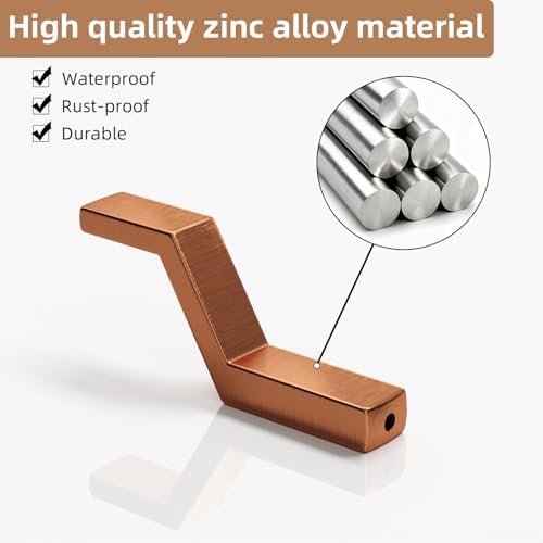 Heavy Duty Wall Hooks for Hanging, 40 lbs Single Coat Hooks & Towel Hooks Wall - Image 4