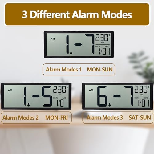 Maxstar Large Digital Wall Clock - Image 6