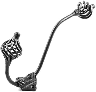Renovators Supply Manufacturing Birdcage Double Wall Hook, Wrought Iron Black - Image 6