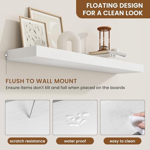 Floating Shelves for Wall, Wall Mounted Wood Shelves - Image 5