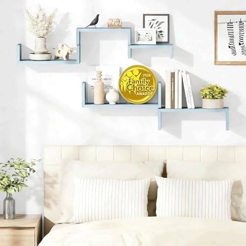 SRIWATANA Blue Floating Shelves - Image 2