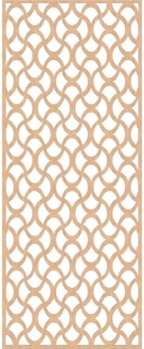Resort Decorative Pierced Fretwork Wood Wall Panels, 29 3/8"W x 74 3/8"H x 1/4"T - Image 2
