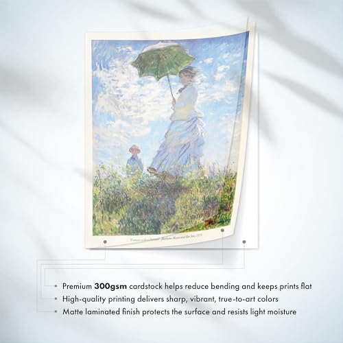 CAZZIRA Claude Monet Wall Art Prints, Unframed Gallery Decor - Image 3