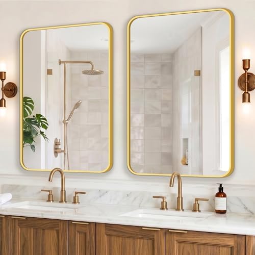 FICTOR Bathroom Mirror for Over Sink, 2 Pack 36"x24" Vanity Mirror by FICTOR