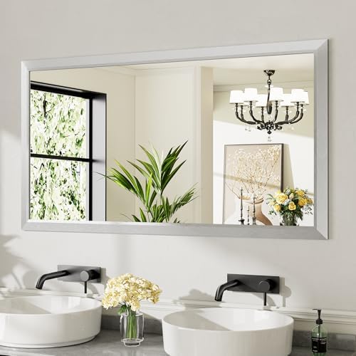 Briivue Bathroom Wall Mirror, 55x30 Inch by Briivuemodernmirrors