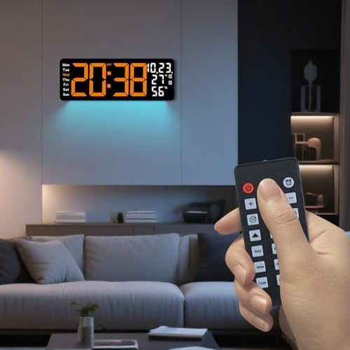 Digital Wall Clock Large Display, 17.3" Digital Clock - Image 4