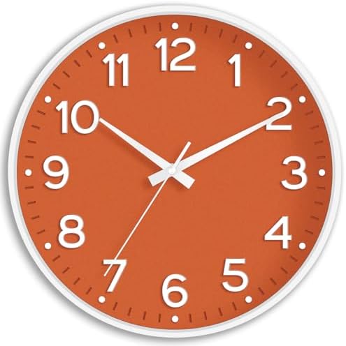 Roymnie 8 Inch Wall Clock, Battery Operated Silent Non Ticking Analog by Unknown