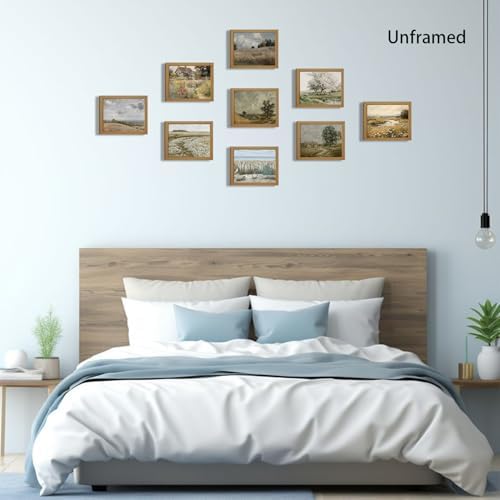 XIANGRUI French Country Wall Art Set of 9, Artwrkfor Dathroom Unframed 8x10Inch - Image 6
