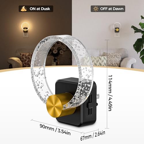 DORESshop LED Night Light, Decorative Night Light Plug Into Wall - Image 4