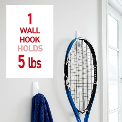 Command 5 lb Large Utility Hooks, 7 Hooks and 12 Strips, Damage-Free Hanging - Image 3