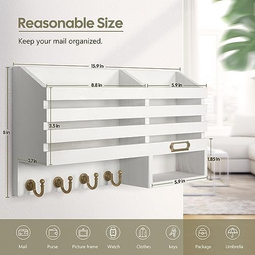 FifthQuarter Mail Holder Wall Mount - Image 2