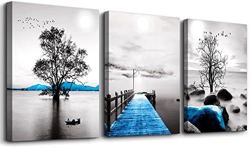 Framed Canvas Wall Art for Living Room, Office by DZRWUBHS