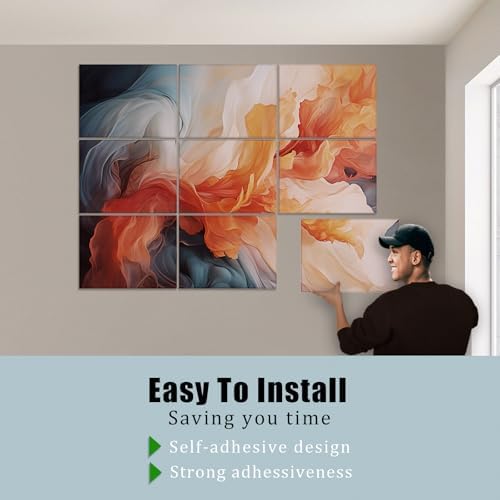 9 Pack Wall Art Acoustic Panels, Decorative Sound Dampening Panels, Acoustic - Image 5