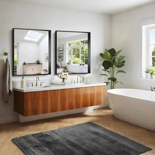 CIRCUMI Black Bathroom Mirror - Image 5