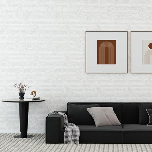 Peel and Stick Wallpaper Textured Beige Dot Leopard Pattern – Modern Removable - Image 2