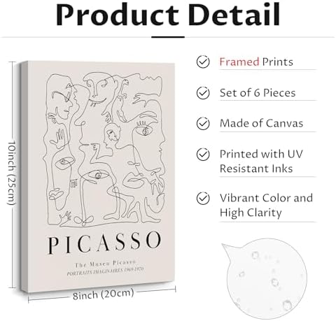 Henri Matisse Wall Art Prints Flower Abstract Canvas Pictures Aesthetic Beige - Image 2
