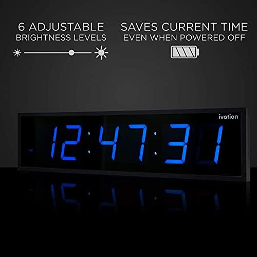 Ivation Oversized Digital Wall Clock - Image 4