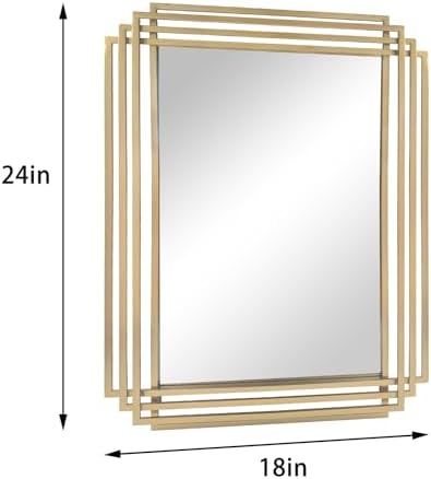 24"x18" Rectangle Decorative Mirror - Image 6