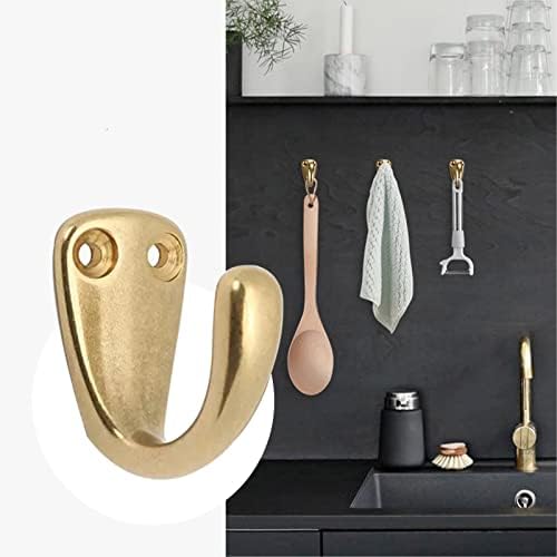 RZDEAL 3PCS Vintage Coat and Hat Hook Brass Classico Wall Hanging - Image 3