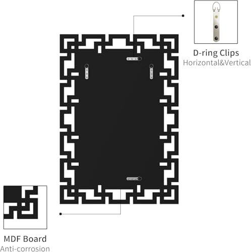 KOHROS 28"x 40" Large Rectangle Wall Mirror - Image 6