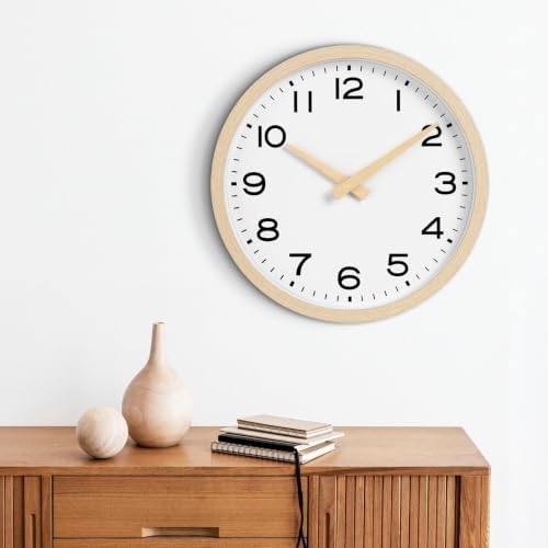 AKCISOT 12 Inch Wall Clock, Silent Battery Operated Analog Clock - Image 6