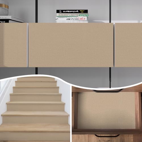 Grasscloth Peel and Stick Wallpaper Brown Textured Contact Paper, Countertop - Image 3