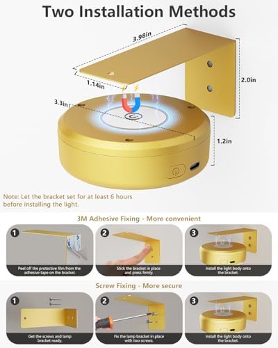 3.3" Picture Lights for Wall Spotlight, 2000mAh Rechargeable - Image 6