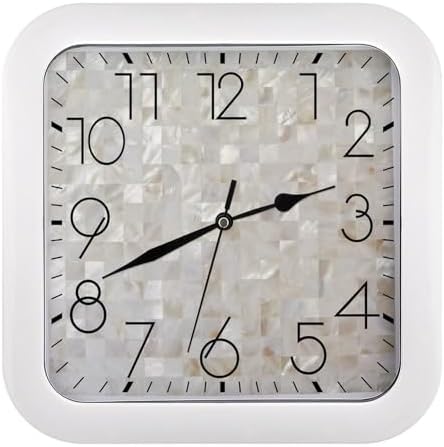Mother of Pearl, Premium Plastic Decorative Hanging Clock by Unknown