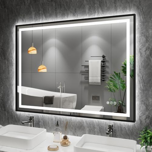 Amorho 48"X38" LED Bathroom Mirror by Amorho