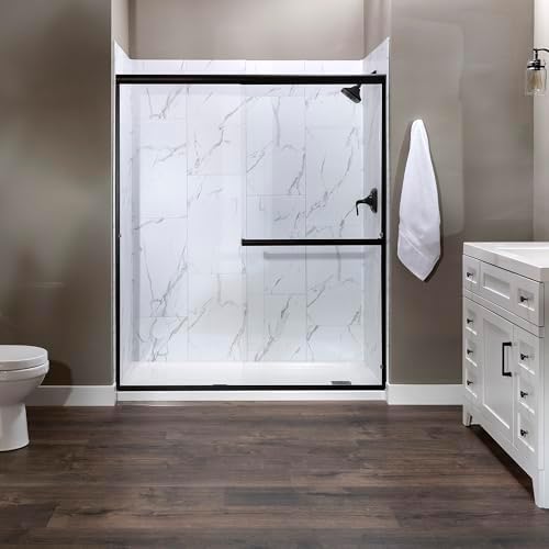 Palisade 25.6 in. x 14.8 in. Vinyl Wall Tiles in Carrara Marble - Image 3