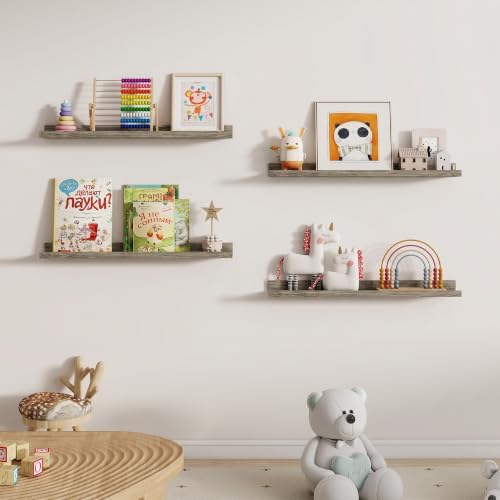Dreamland Picture Ledge Shelf for Wall, Floating Shelves Set of 2, 30 inch Long - Image 5