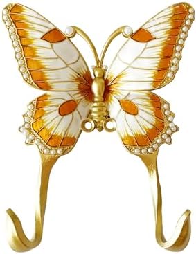 1 Pack Decorative Wall Hook, Vintage Butterfly Shaped Metal Wall Hook by Pasiir