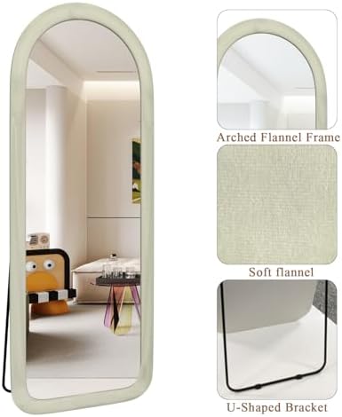 Full Length Mirror 56"x20" Arch Floor Mirror - Image 6