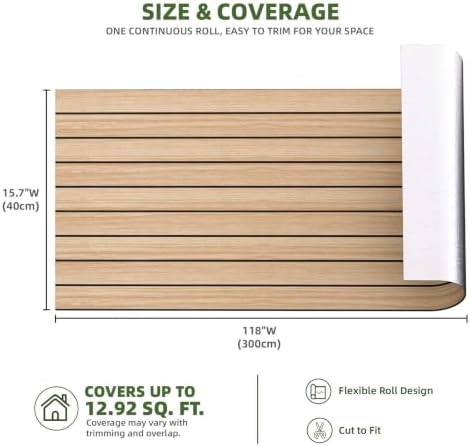 Elvone Peel and Stick PVC Slat Wood Wall Panel - Image 5