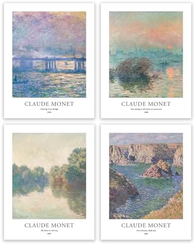 EVOLE HOME Claude Monet Giclée Art Print Set by Gicl%C3%A9eArtPrints