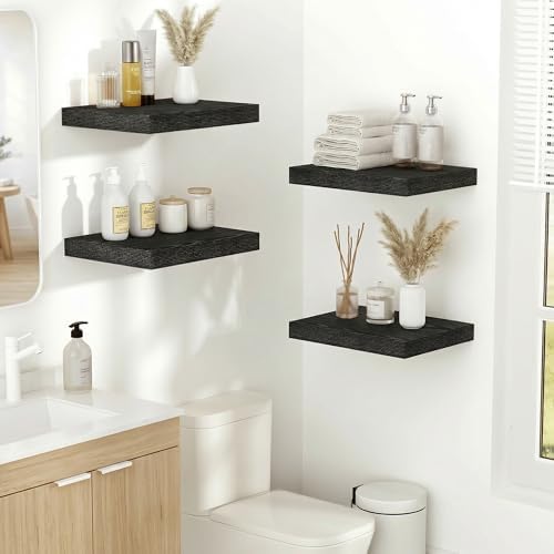 Vivelove 10x10 Inches Floating Shelves Wall Mounted Set of 2 - Image 7