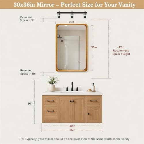 Tanmicoshomy 24x36 Inch Wall Mirror - Image 3
