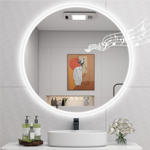 STARLEAD 32" LED-Bathroom-Mirror-with-Lights, Wall-Mounted by STARLEAD