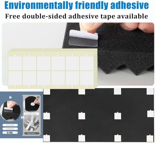 4 Pack Acoustic Foam Panels - Image 3