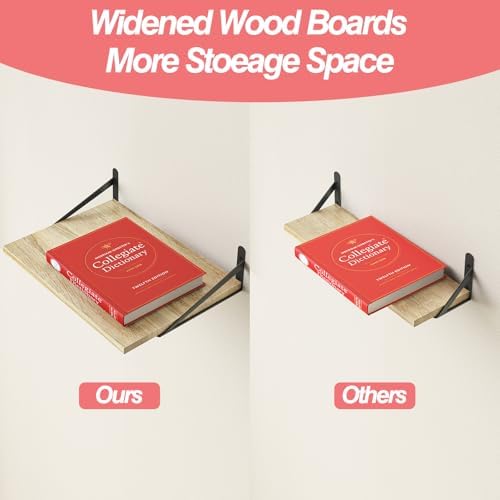 Fixwal 2pcs 11.8 in Deep Floating Shelves - Image 5